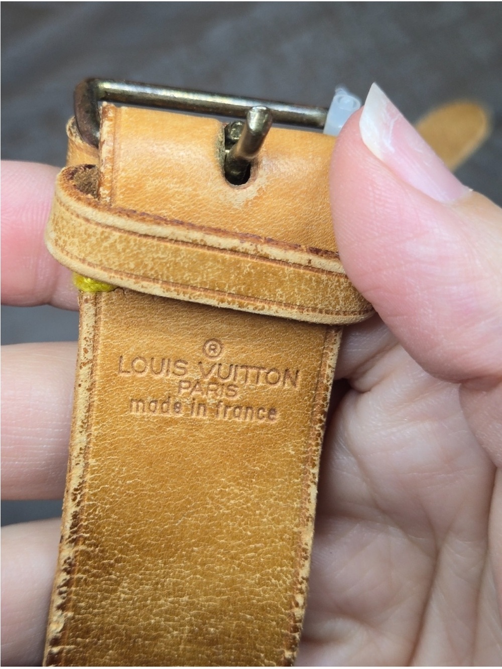Louis Vuitton Natural Vachetta Leather Luggage Tag and Strap Set - Picture 4 of 8